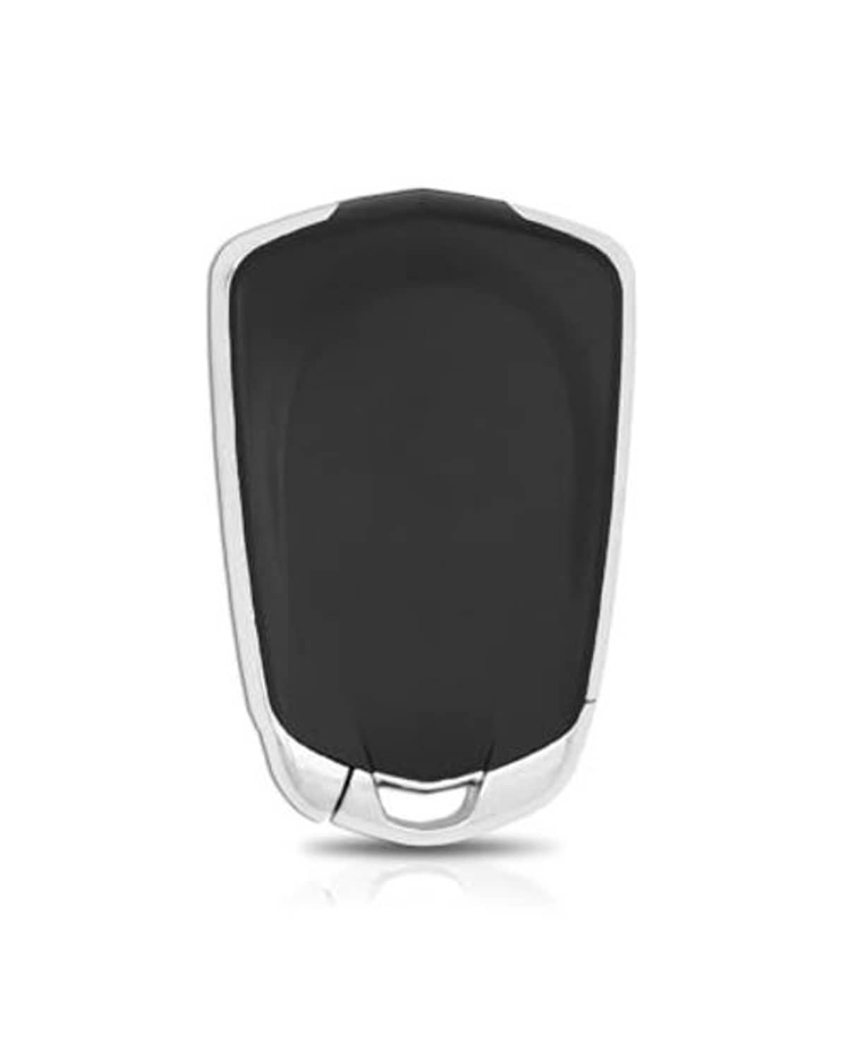 Black key fob cover replacement shell, showing the smooth back side with light gray edges
