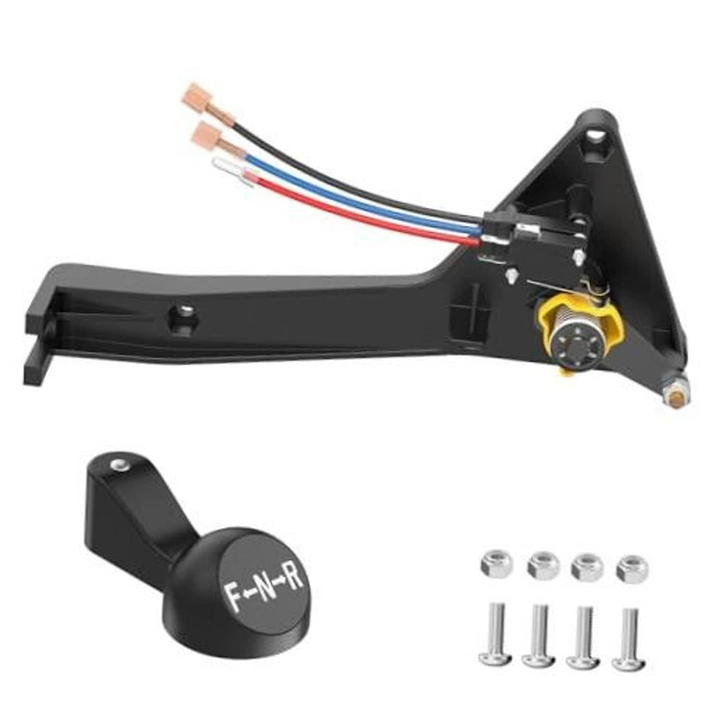 Black forward and reverse shifter assembly with F-N-R handle and wiring harness