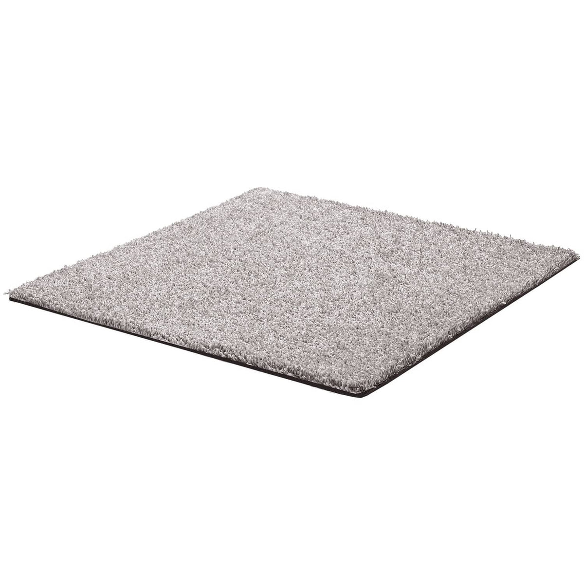 Square speckled carpet tile with short, dense pile on a clean white background