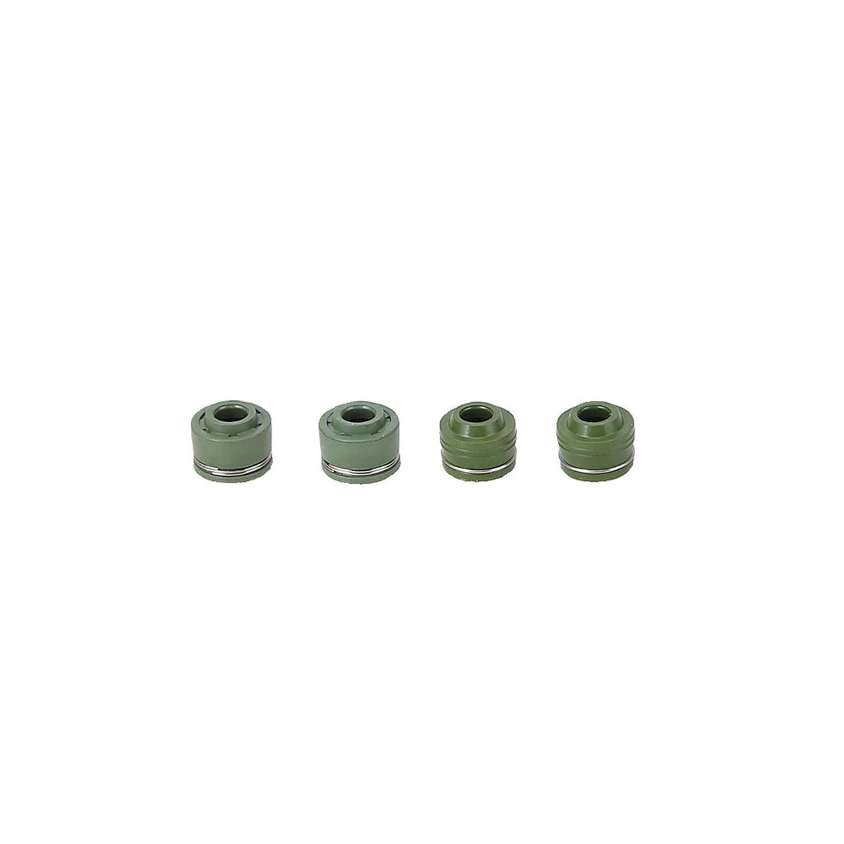 Cylinder head gasket set includes four green threaded caps