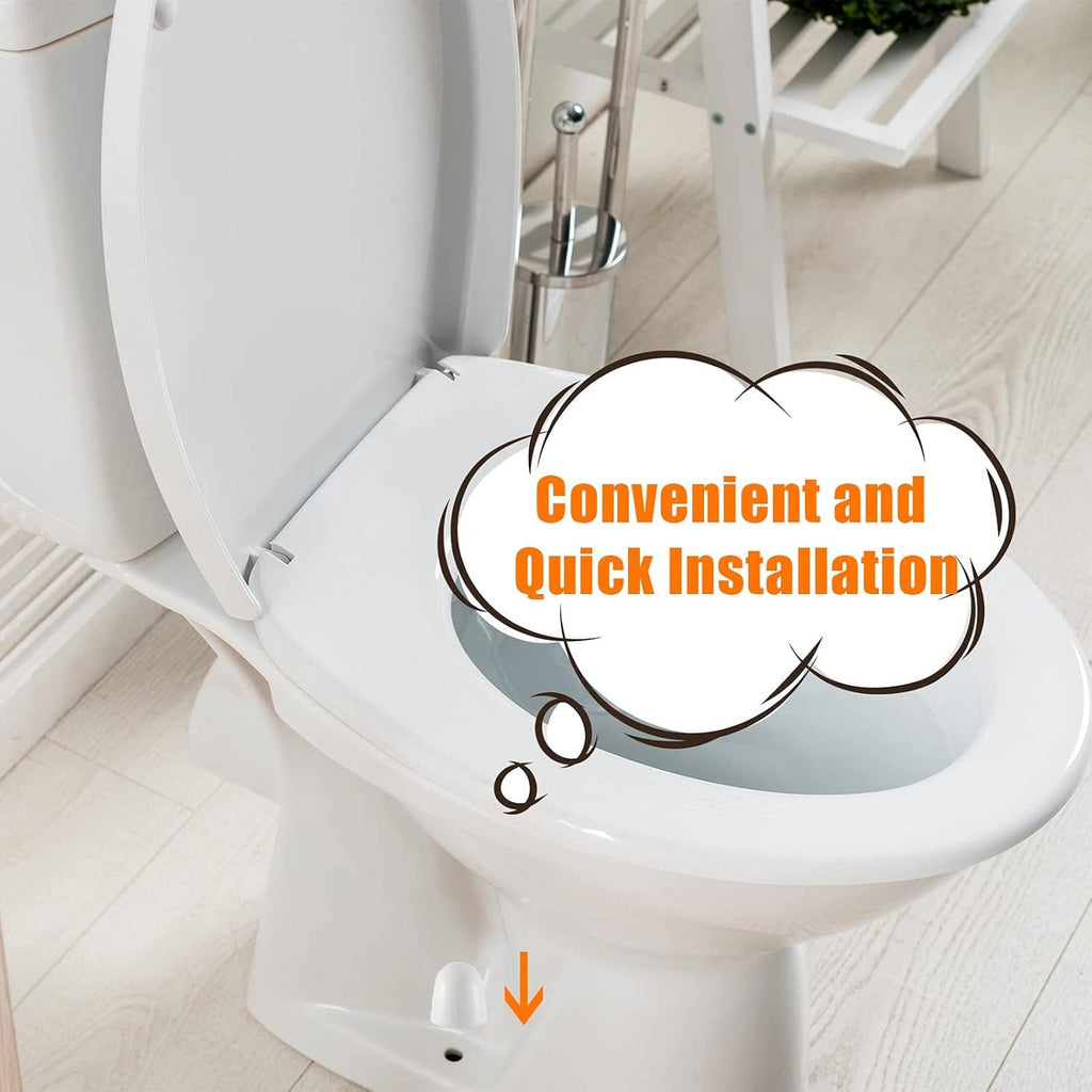 White plastic push-in toilet bolt cap covers for quick installation on toilet