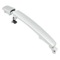 Chrome exterior door handle with key cylinder cover