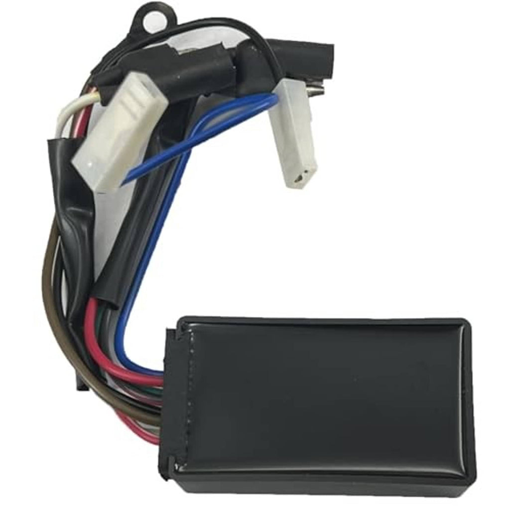 CDI ignition module, rectangular black box with multi-color wire leads