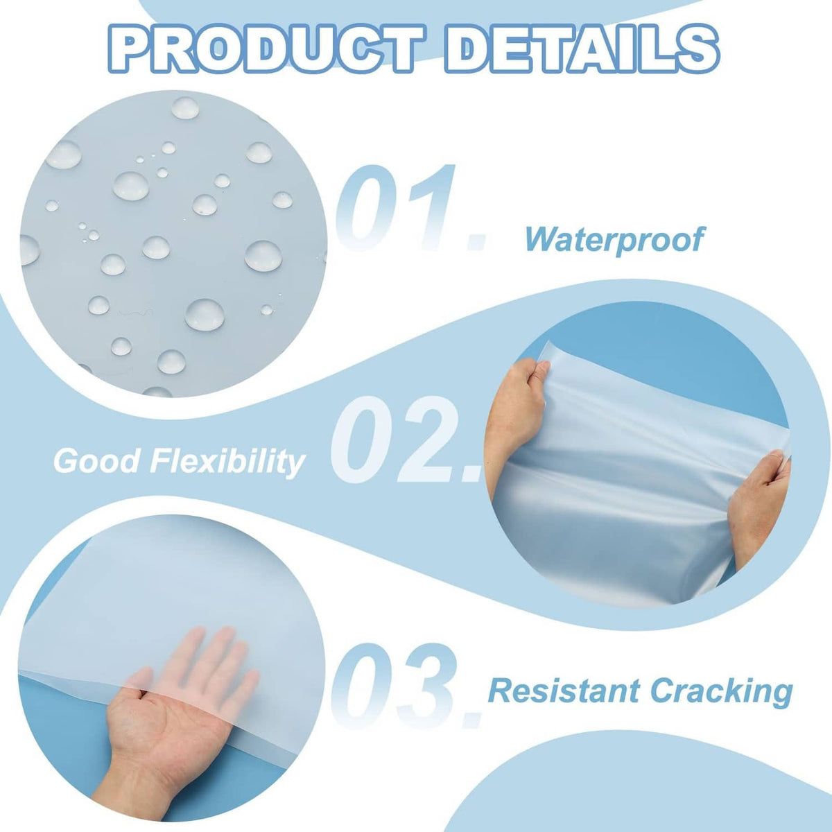 Flexible clear air conditioner blowing bag with waterproof, crack-resistant flexibility