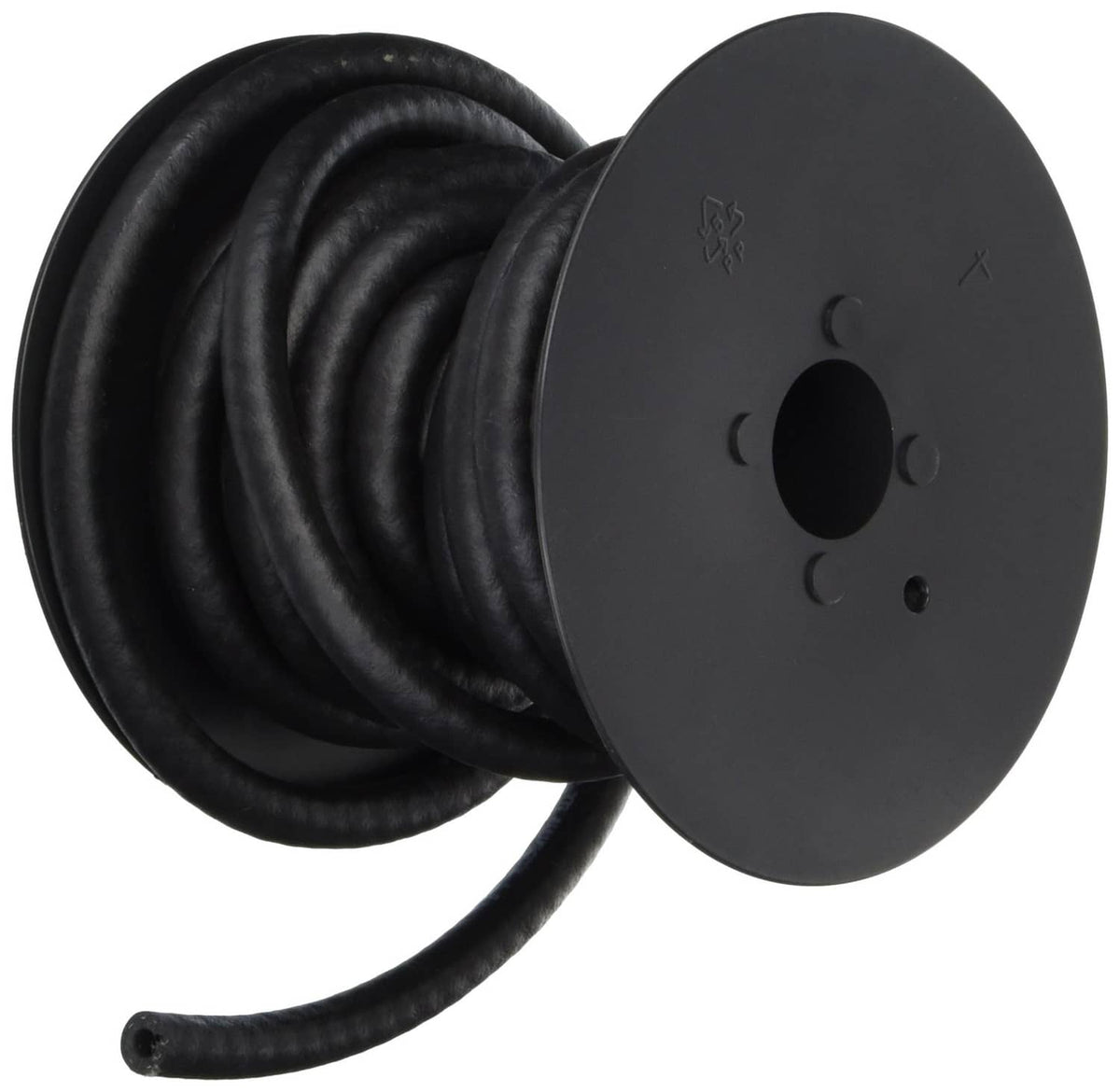 Hbd Industries fuel line hose with black coiled tubing and round connector flange