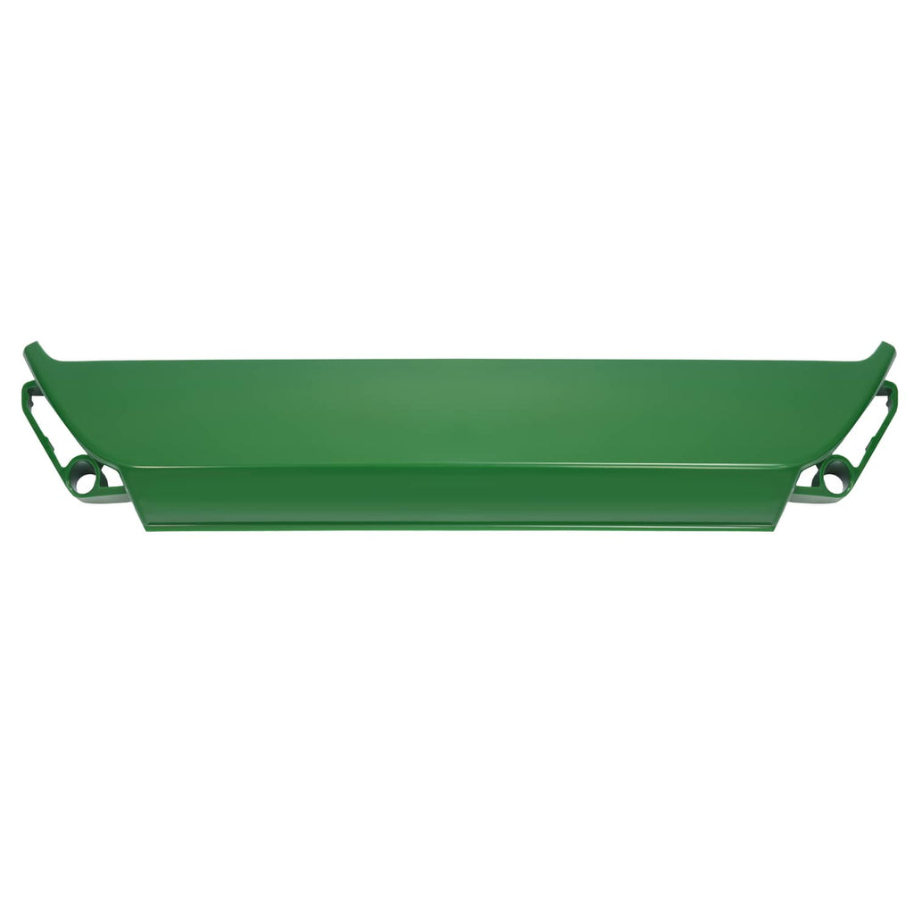 John Deere green side panel/upper hood with mounting holes and curved edge