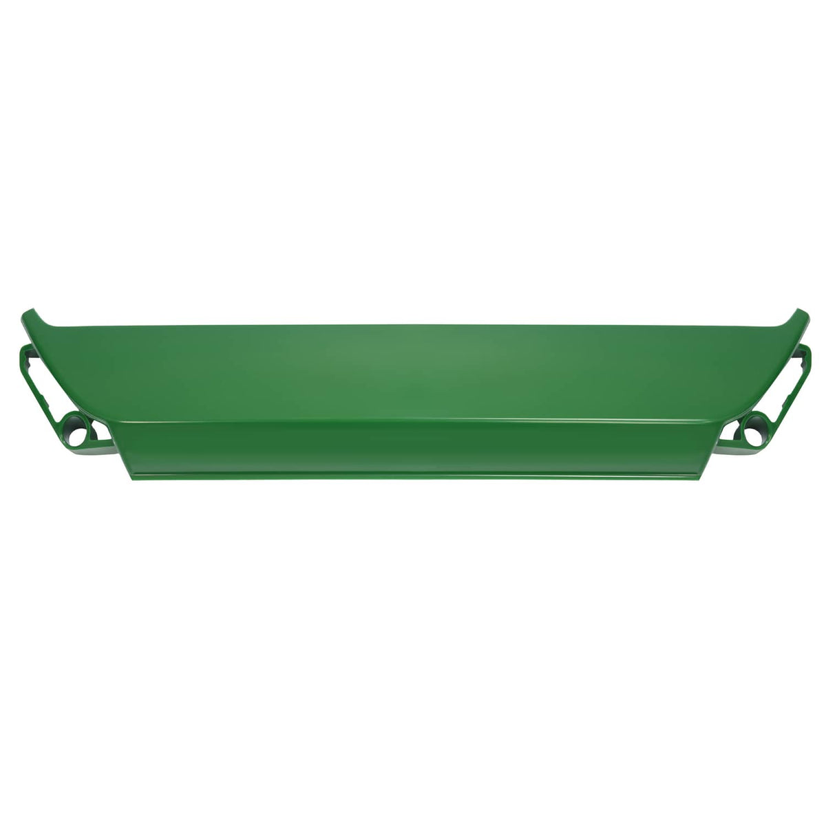 John Deere green side panel/upper hood with mounting holes and curved edge