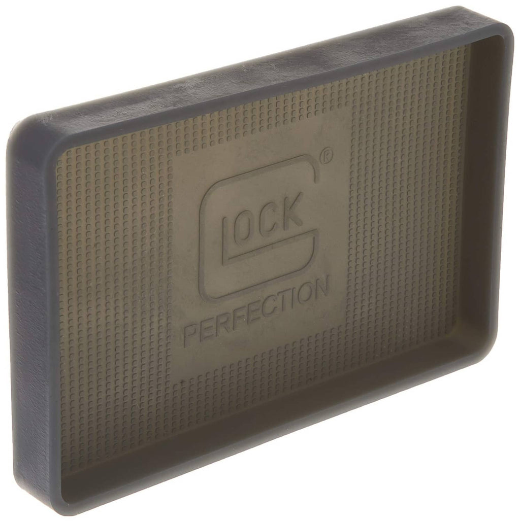 Glock OEM parts tray, rectangular textured design with “LOCK PERFECTION” embossed text.