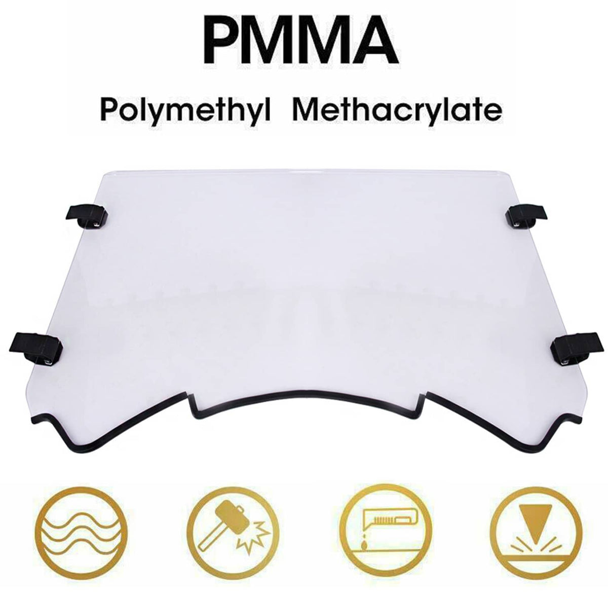 RivetOak Full Windshield Windscreen Fit For Can Am Maverick 1000 R Max 1000R 2013-2018