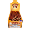 Dog treat display box with dark brown 8-inch chick'n stix sticks