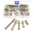 M6 crib hardware replacement kit with zinc-plated bolts and matching nuts in organizer box