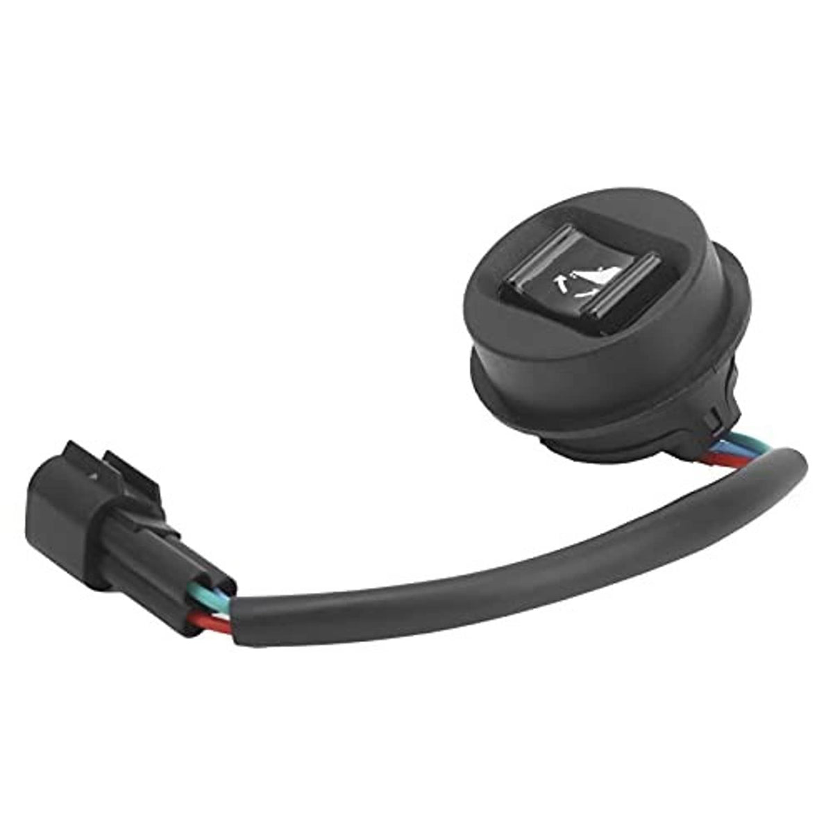 Trim tilt switch with black round housing and cable lead with multi-wire connector