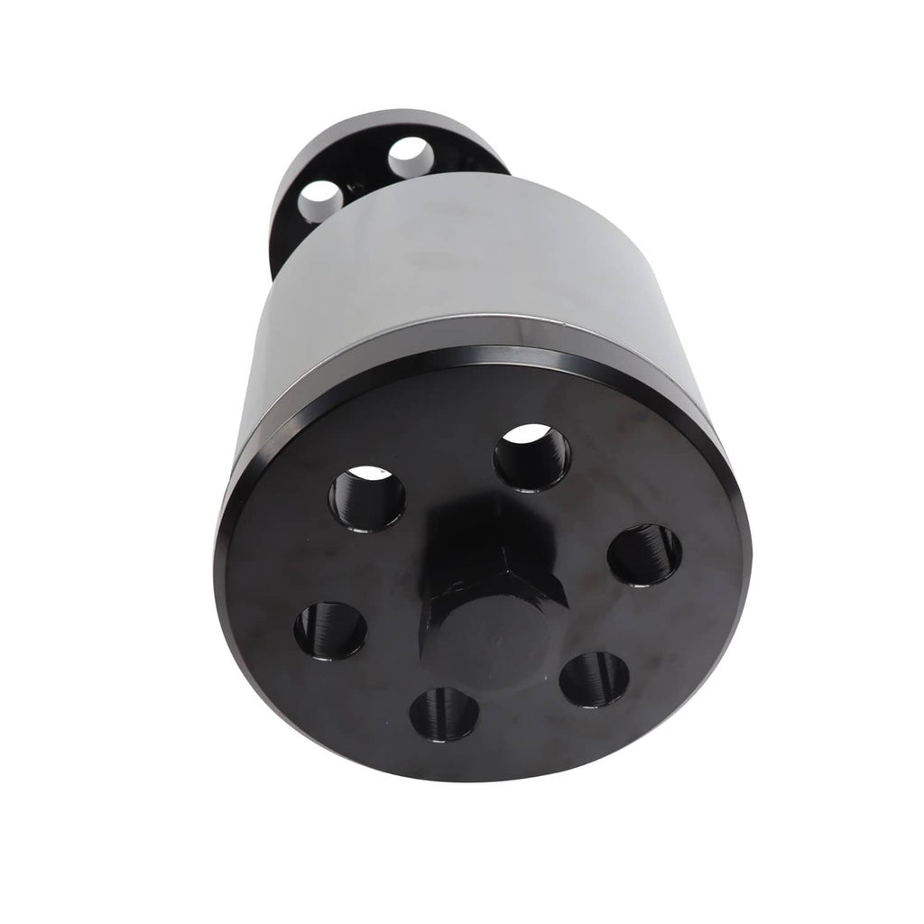 Metal bushing installation tool driver with black flanged end and bolt holes