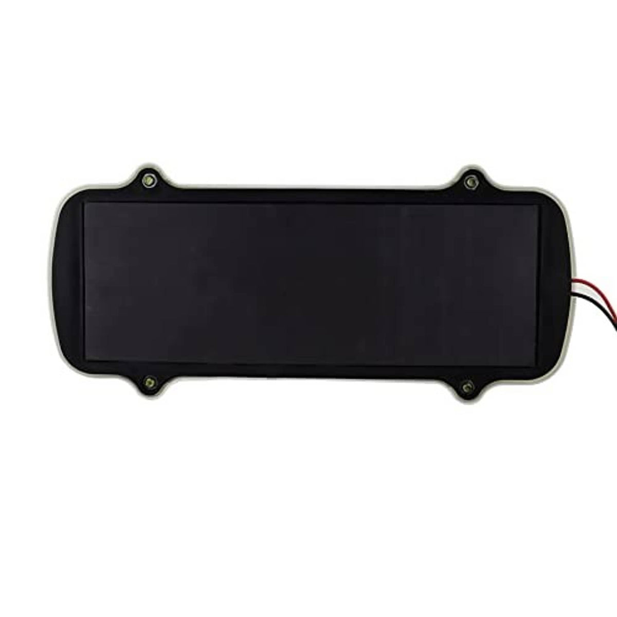 Black back panel of illuminated taxi roof light topper with power wire