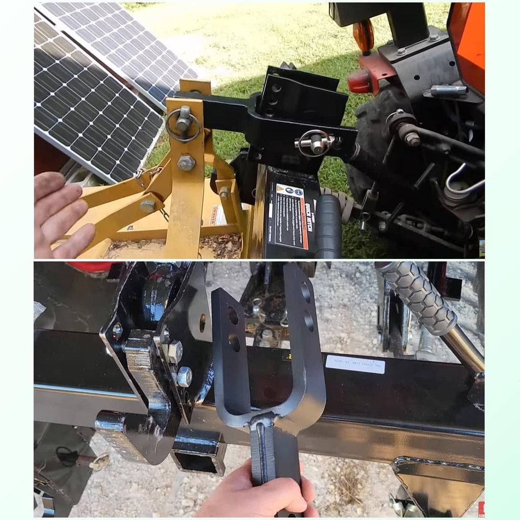 Installing quick hitch adapter bracket and adapter sleeve on tractor linkage