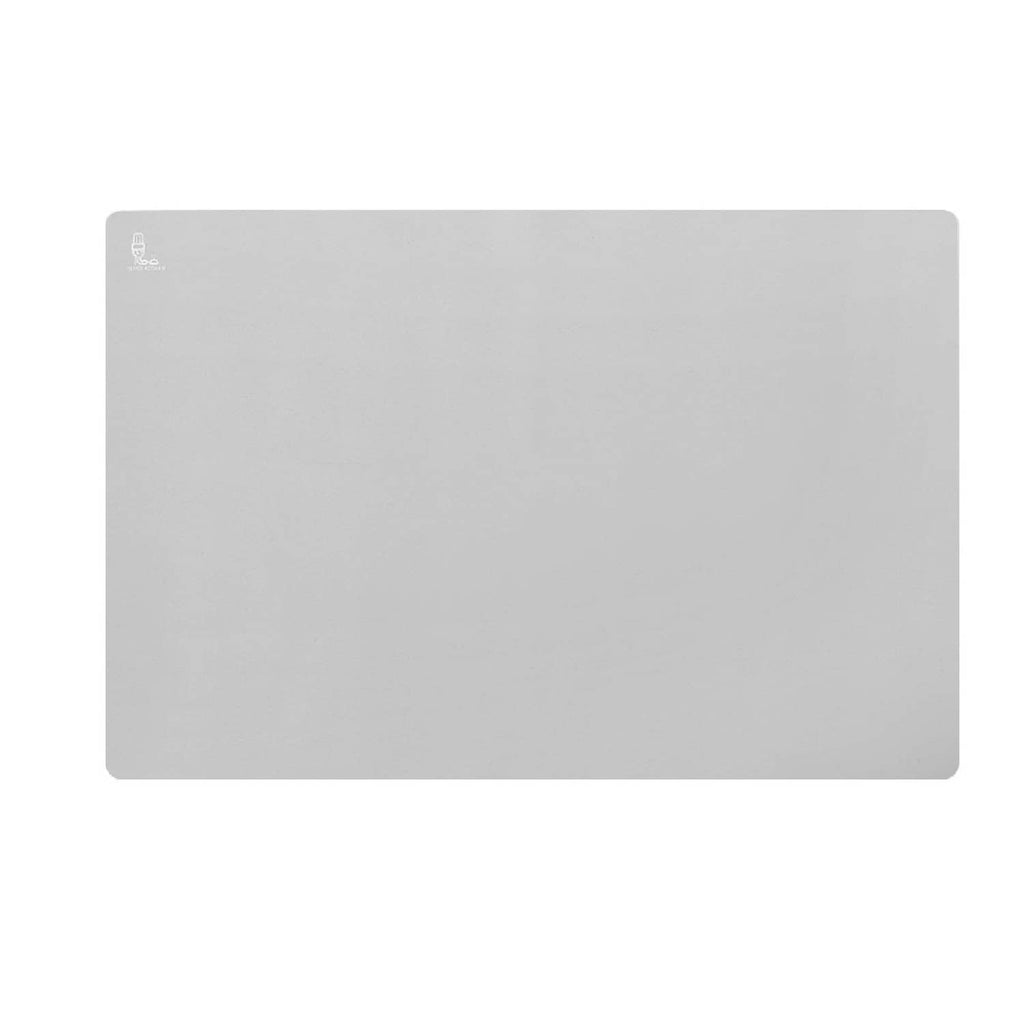 Large gray silicone multipurpose baking and prep mat, rectangular surface