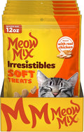 Irresistibles soft cat treats pouch with real chicken badge, 12 oz