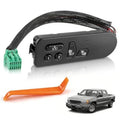 Driver side heated seat switch with cable and connector, black control panel