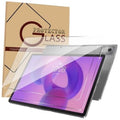 Tempered glass screen protector for tablet screen with protective layer on display