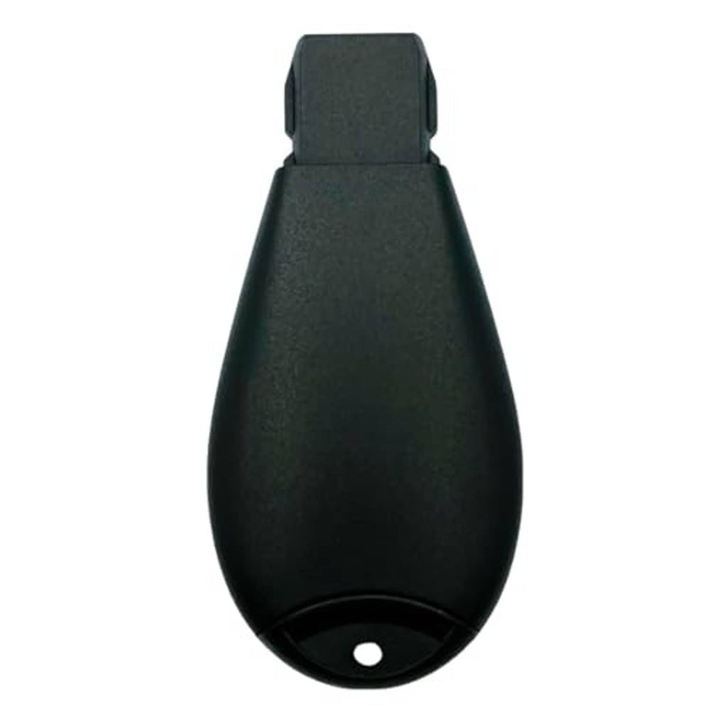 Black key fob shell case rear half, with mounting clips and recessed electronics cavity