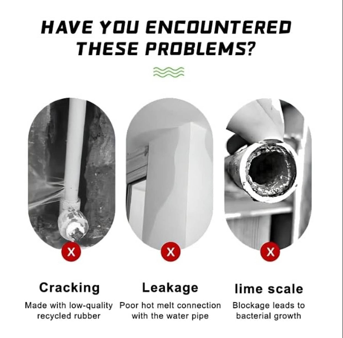 White PVC pipe end plug fitting shown at a connection point