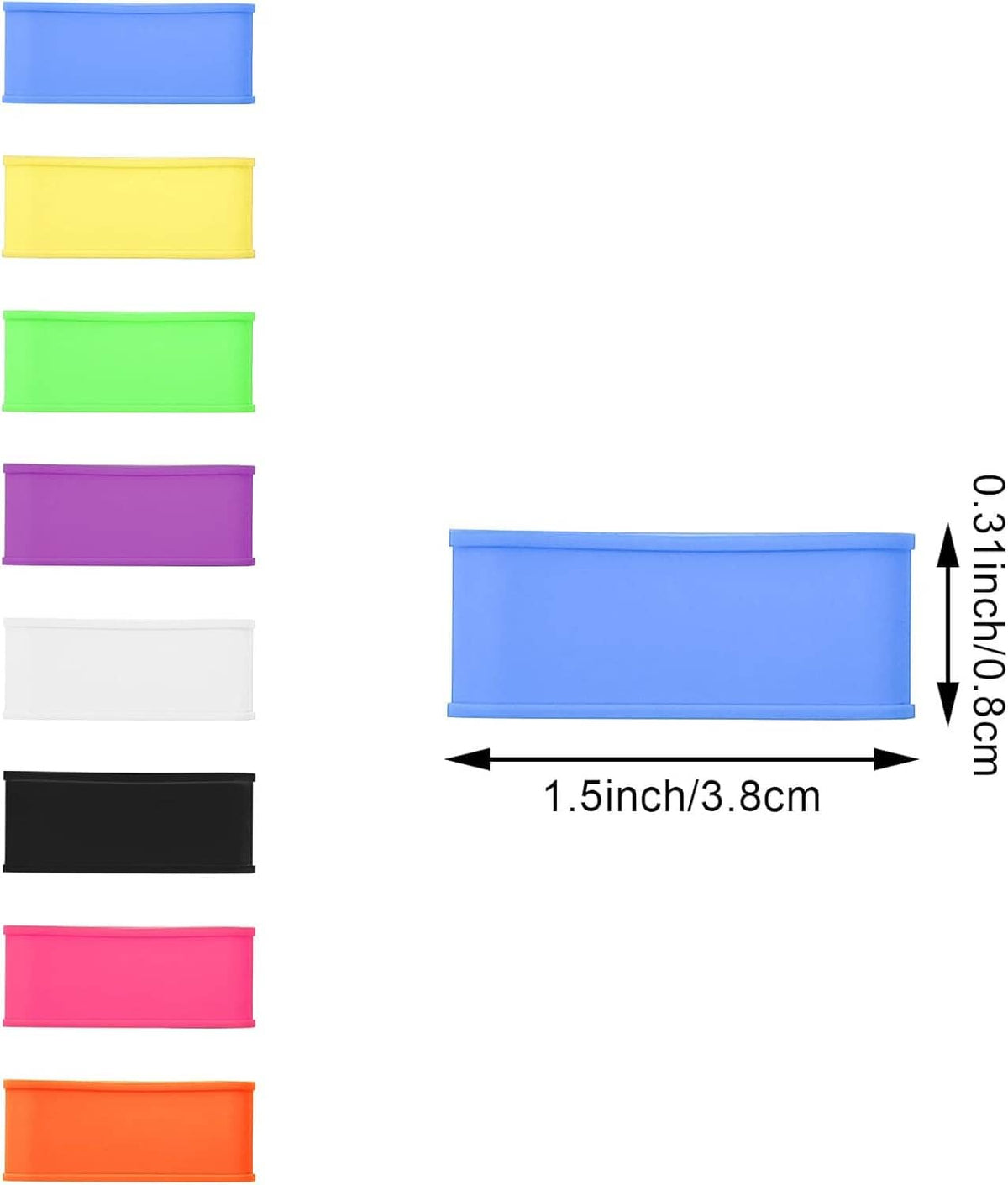 Pickleball grip band in blue, size shown: 1.5 in x 0.3 in