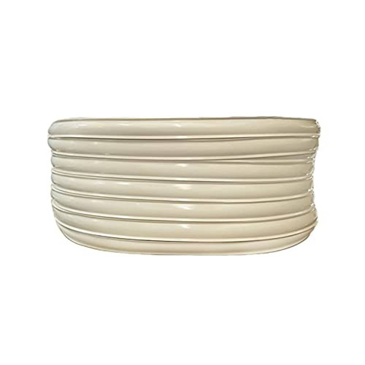 Light tan vinyl trim with multiple glossy ridges in a stacked view