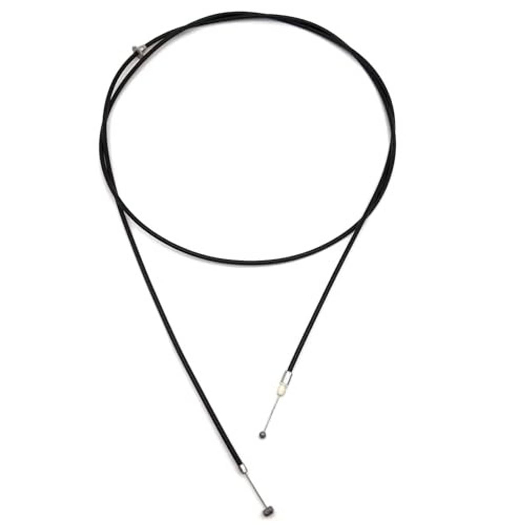 Black hood latch release cable with looped wire and two springlike ends