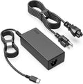 Black 65W USB-C AC adapter with Type-C cable and interchangeable plug tips