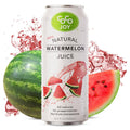 Coco Joy natural watermelon juice can with watermelon slices and splashes, 16.9 fl oz (500 mL)