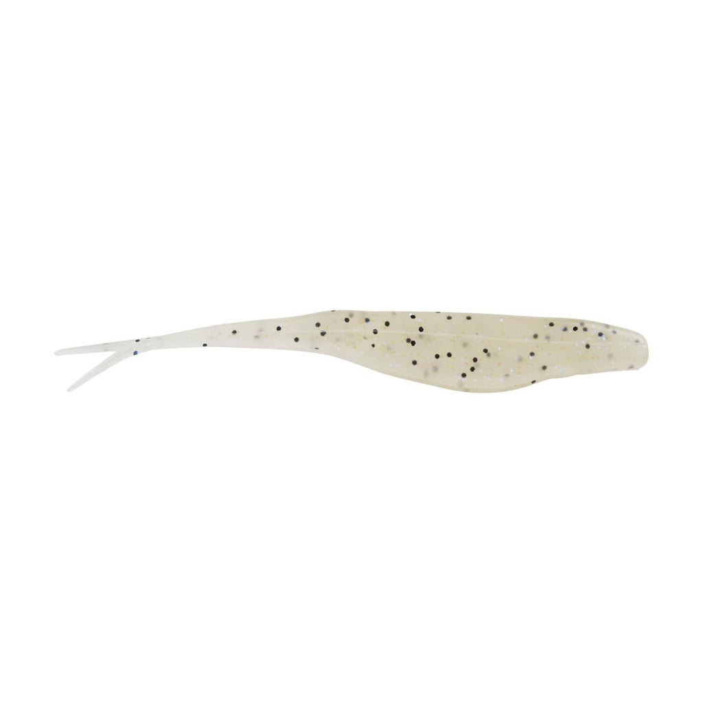 Light beige purple-speckled soft plastic jerk bait