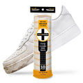 Instant sneaker cleaner bottle with sponge, for easily cleaning white shoe soles