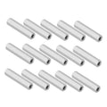 Stainless steel hex coupling nuts with internal threads, set of multiple pieces