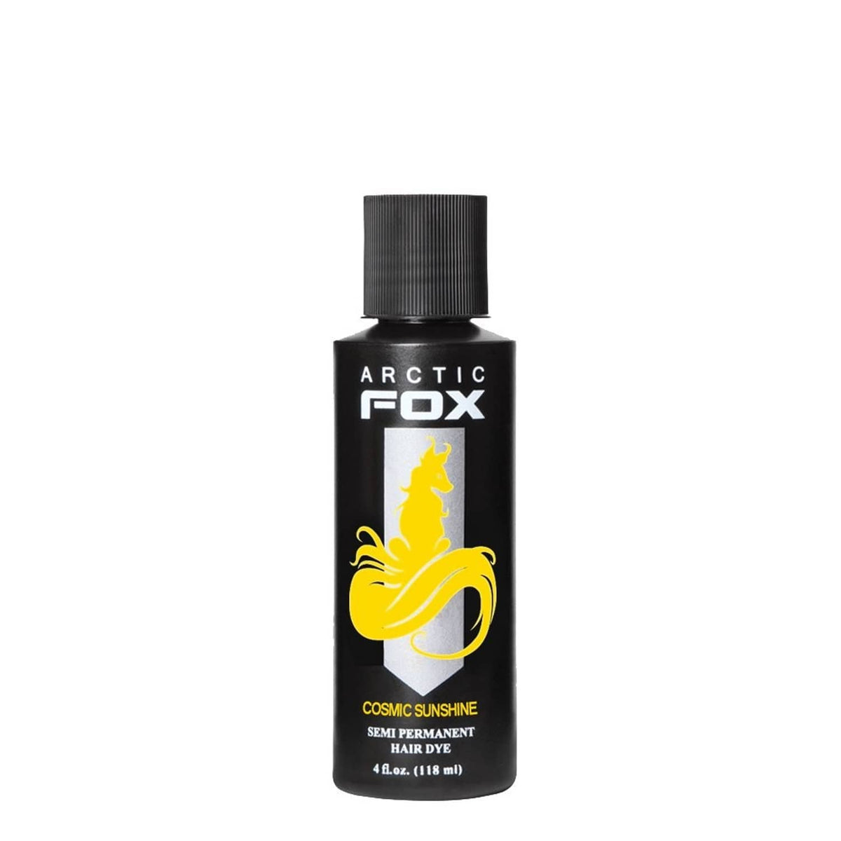 ARCTIC FOX semi-permanent hair dye bottle, yellow Cosmic Sunshine shade, 4 fl oz