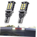 LED third brake light housing with two black circuit boards and yellow LED chips