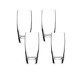 Set of 20 oz clear beverage glasses with flared sides by Luigi Bormioli Michelangelo