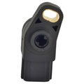 Black throttle position sensor with oval mounting tab and electrical connector