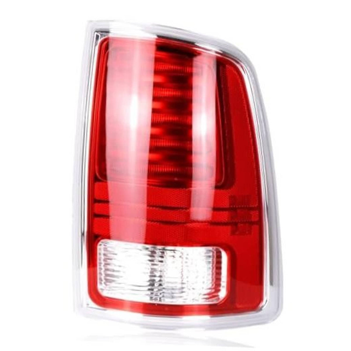Red LED tail light assembly with clear outer housing and white reverse section