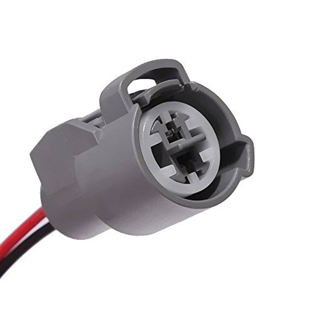 Coolant temperature sensor connector plug, grey housing with visible socket terminals
