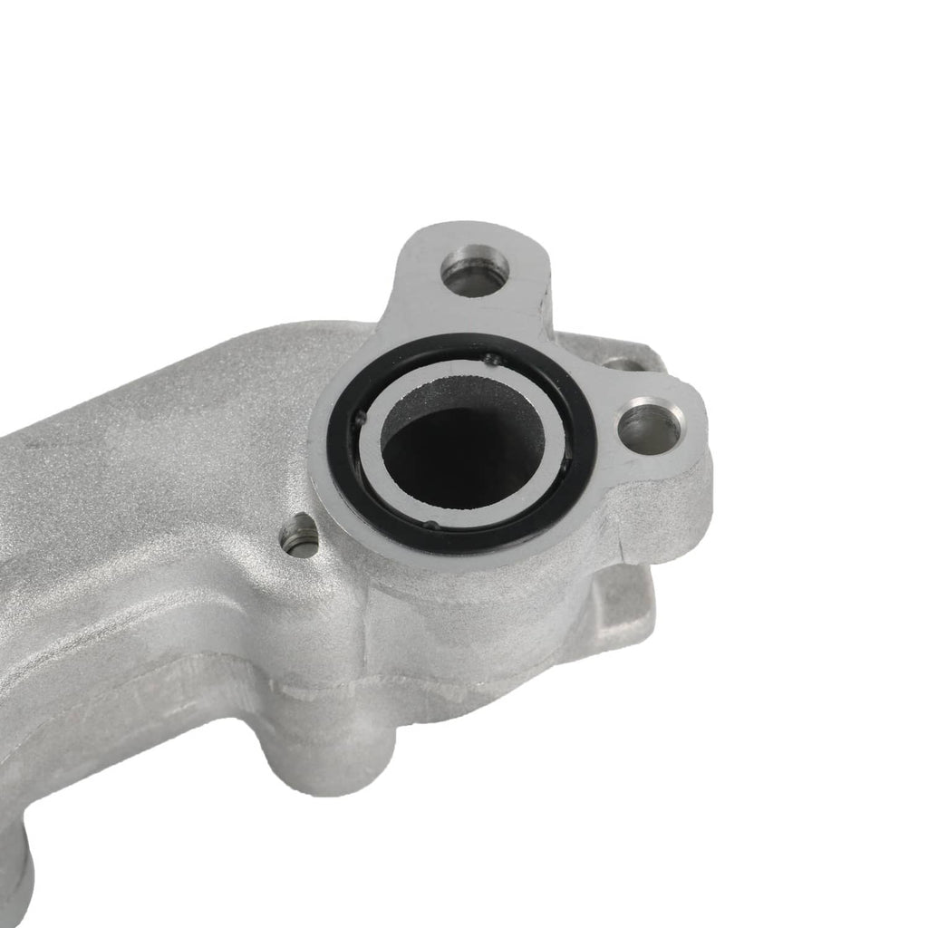 Oil pump port with rubber seal ring and inner bore, aluminum housing