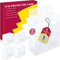 Clear ETB protector case set, 5-pack with hang tag and four small cases