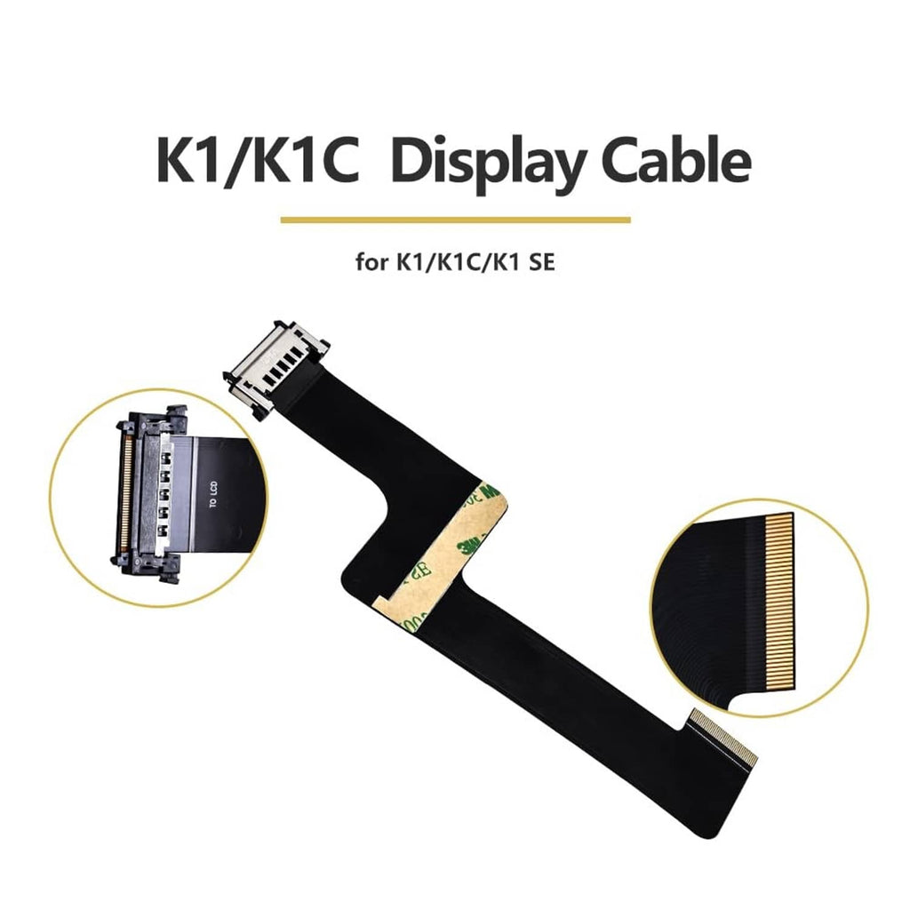 Black 162mm display cable with 40-pin FPC connector and flexible ribbon