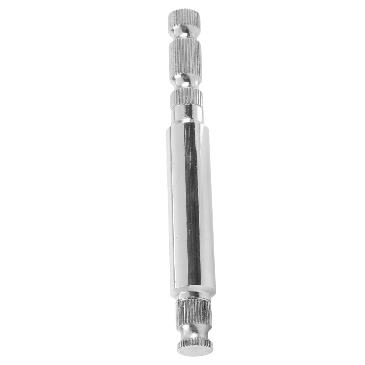 Chrome shifter shaft with knurled ends and internal threaded section