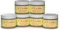 L-Lysine ointment jars, Basic Health Brands pack of six, gold label with white lids