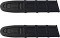 Black 10 in chainsaw bar cover scabbards (2-pack) with textured plastic slots