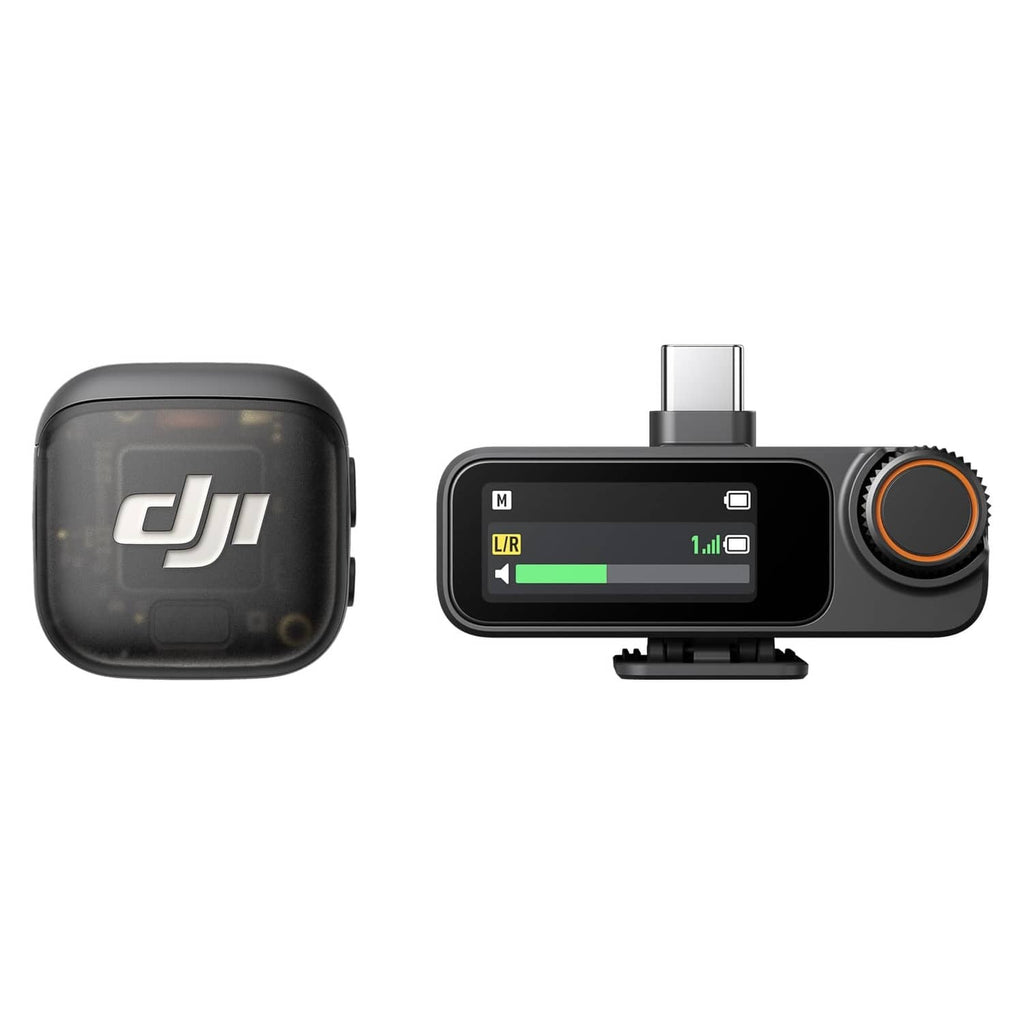 DJI Mic 3 wireless lavalier transmitter and receiver, black