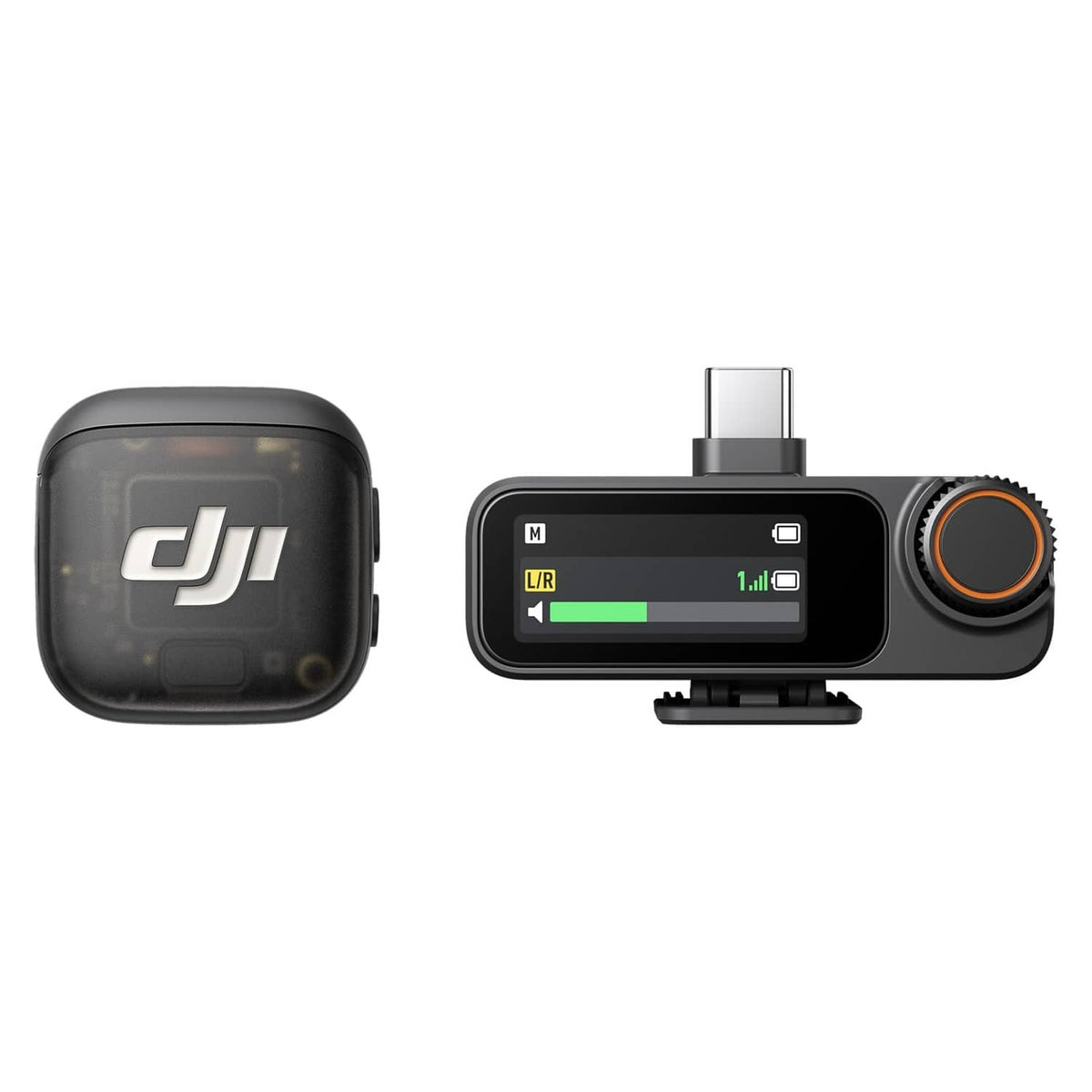 DJI Mic 3 wireless lavalier transmitter and receiver, black
