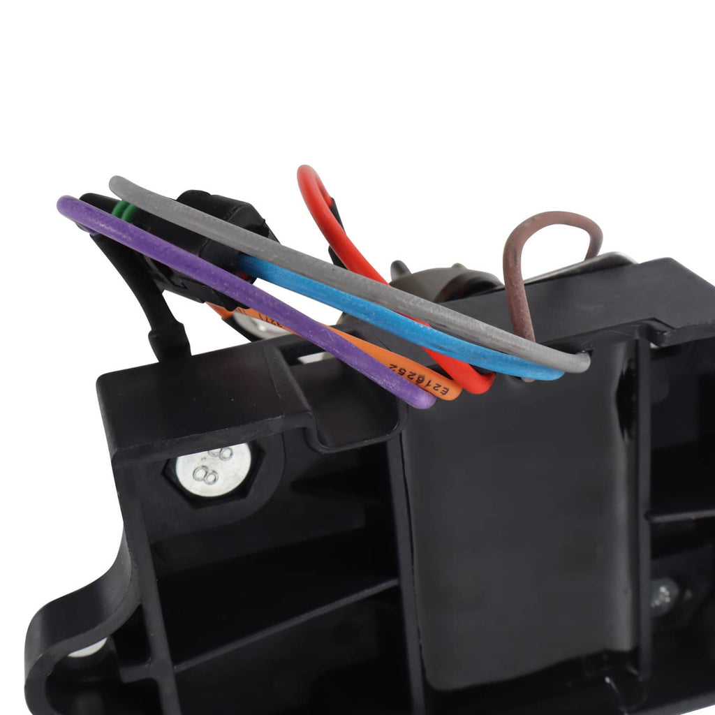 Glow plug relay controller showing multi-wire bundle and black plastic connector housing