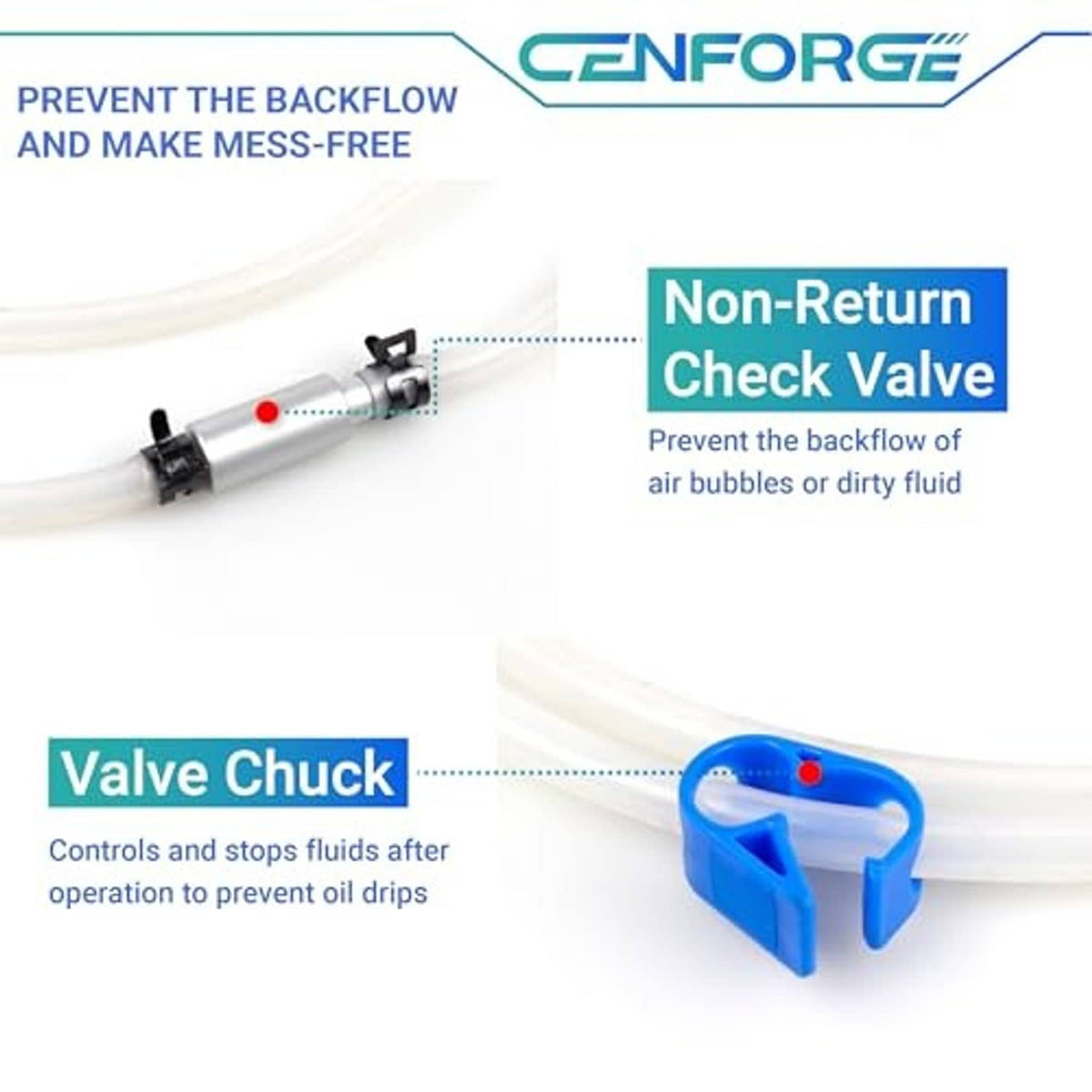 Brake bleeder vacuum line with non-return check valve and valve chuck component