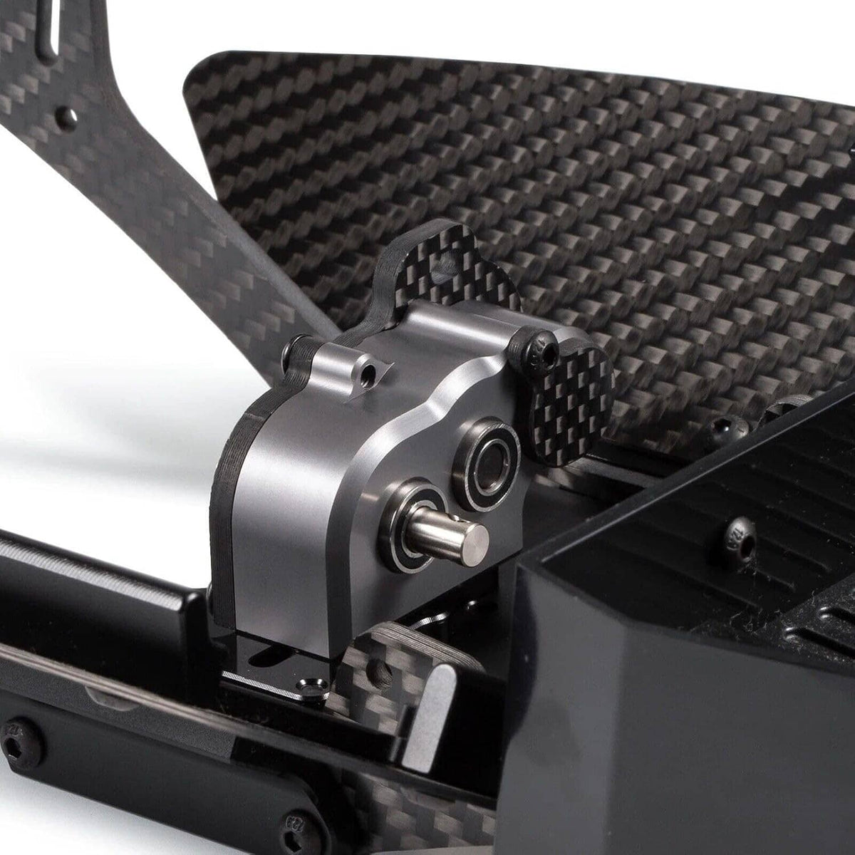 RC 48P gearbox with slipper pad installed, carbon fiber plate and metal output shaft